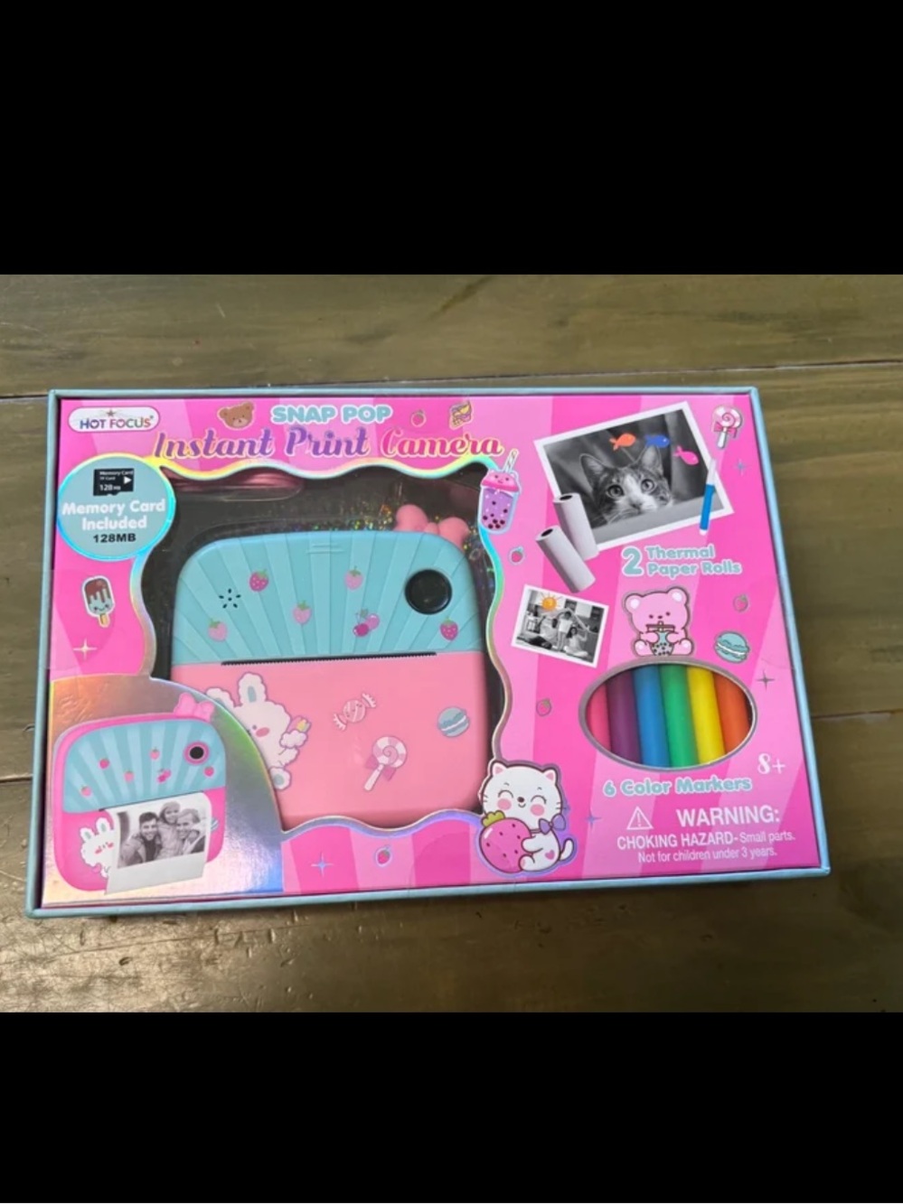 NWT Hot Focus Pink/Blue Snap Pop Kids' Critter Instant Camera.  Retail 29.99

Gr